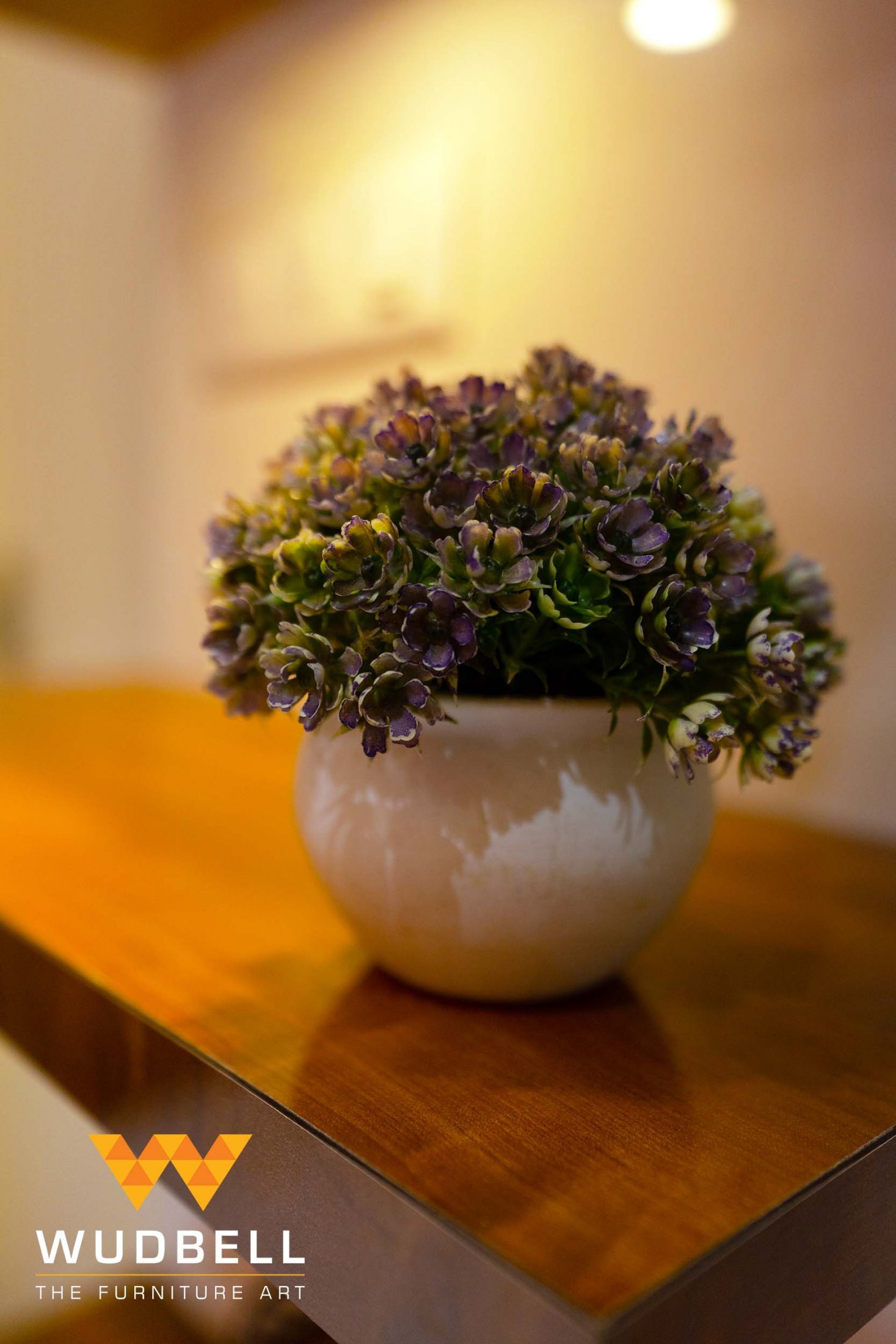 A chic miniature pot with indoor plant