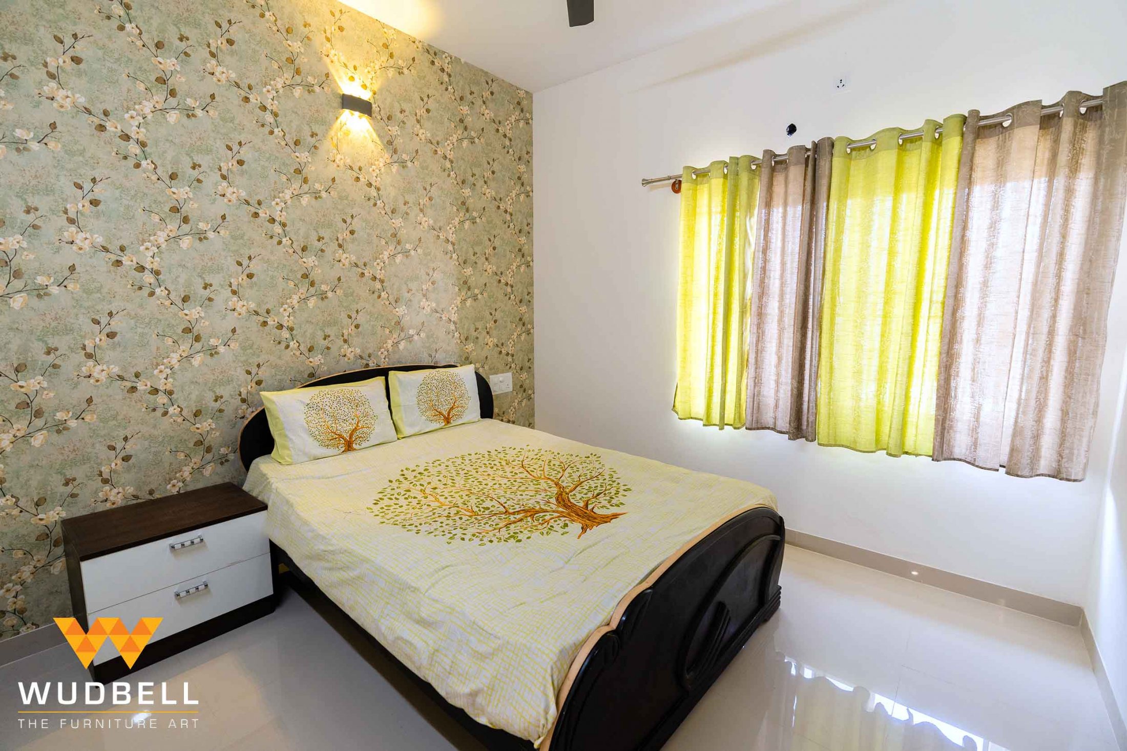 The Elegant-yet-vibrant bedroom - Celebrity Nature's Habitat, villa in Sarjapur