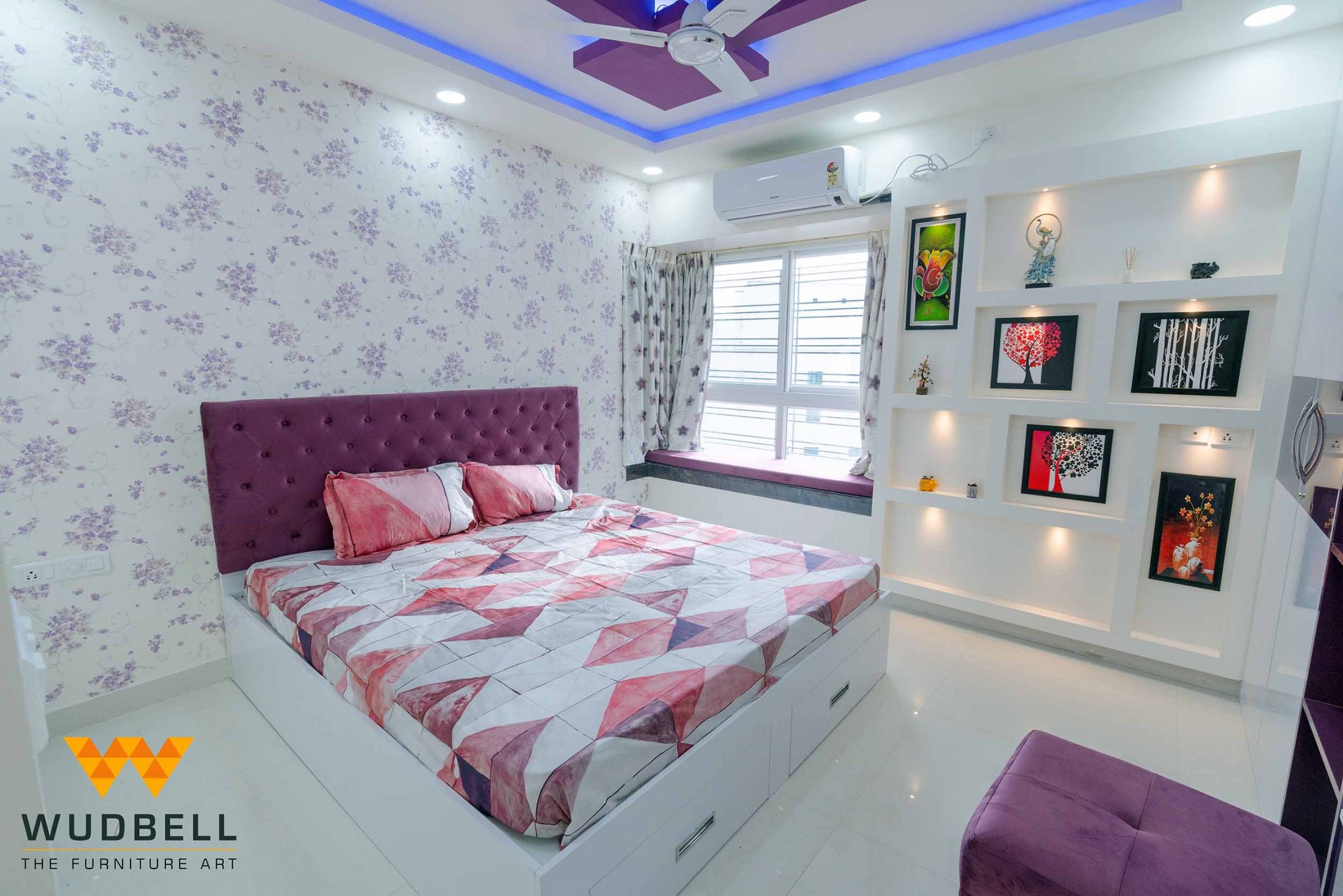 This scintillating bedroom is the perfect vibe for kids