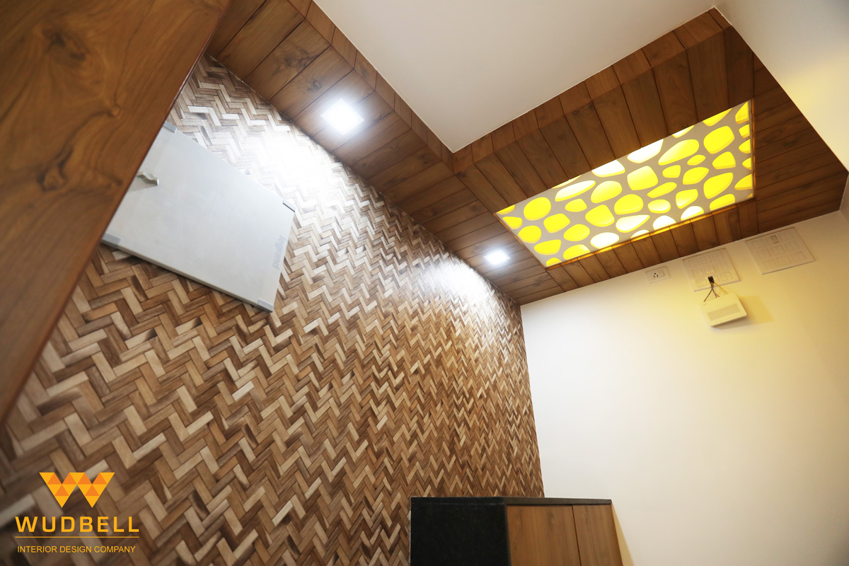 wooden cnc foyer ceiling
