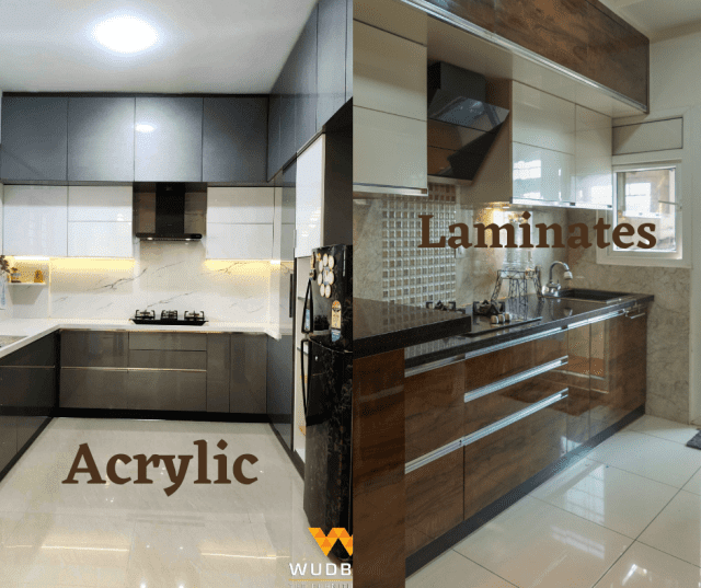 Acrylic Or Laminated Kitchen Interior